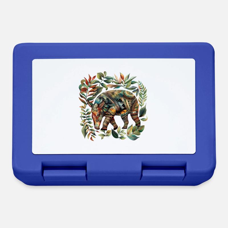 Aztec Tapir - Lunchbox - royal blue