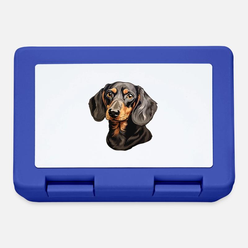 Dachshund or Dachshund - Lunchbox - royal blue
