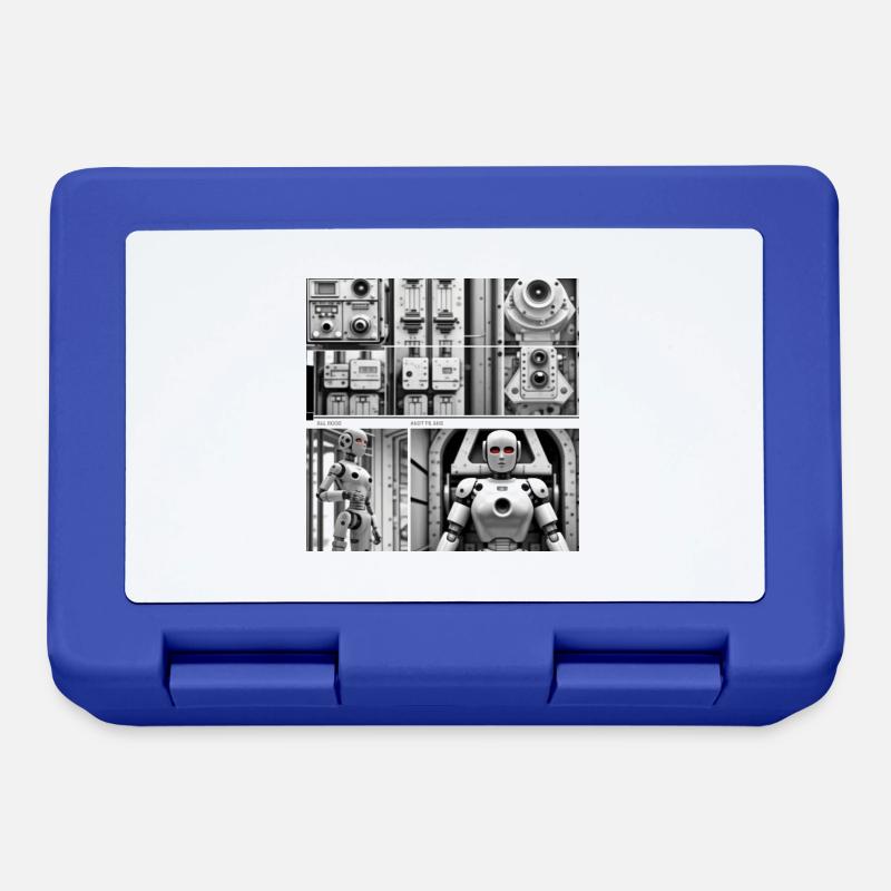 Roboter - Brotdose - Royalblau