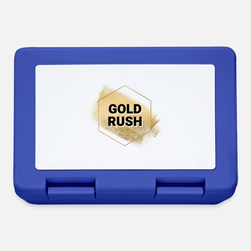 Gold- Rush Logo - Lunchbox - royal blue