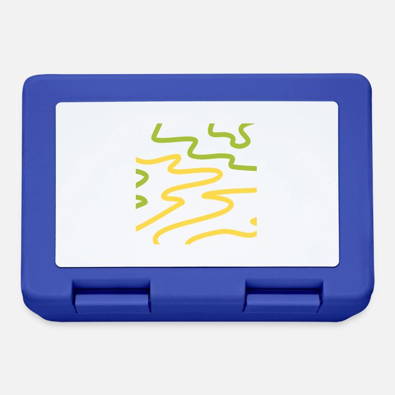 Abstract Three - Lunchbox - royal blue