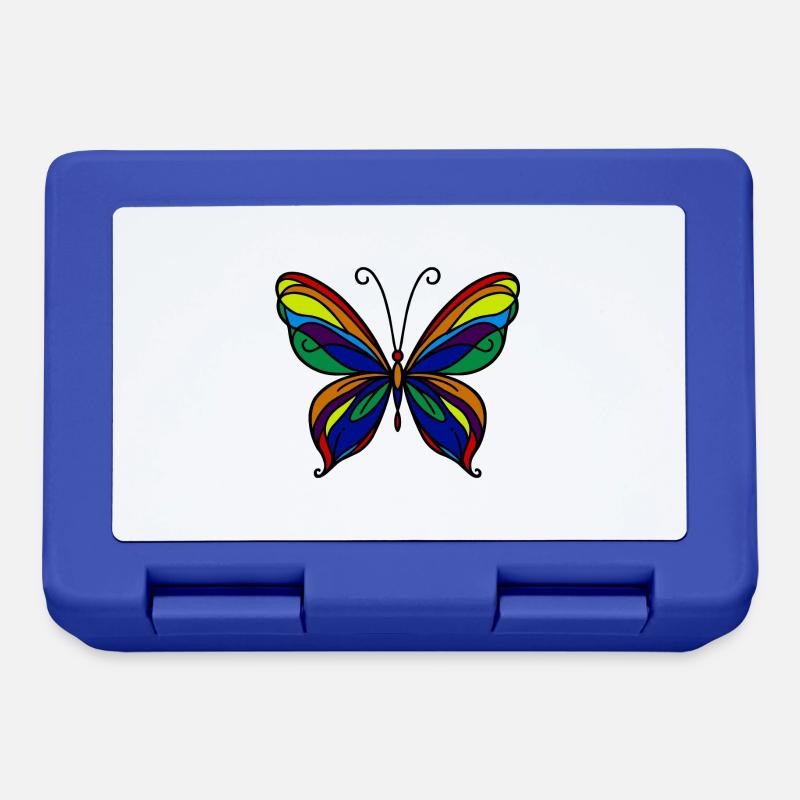 Butterfly - Lunchbox - royal blue