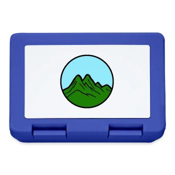 Mountains 2 - Lunchbox - royal blue - Front