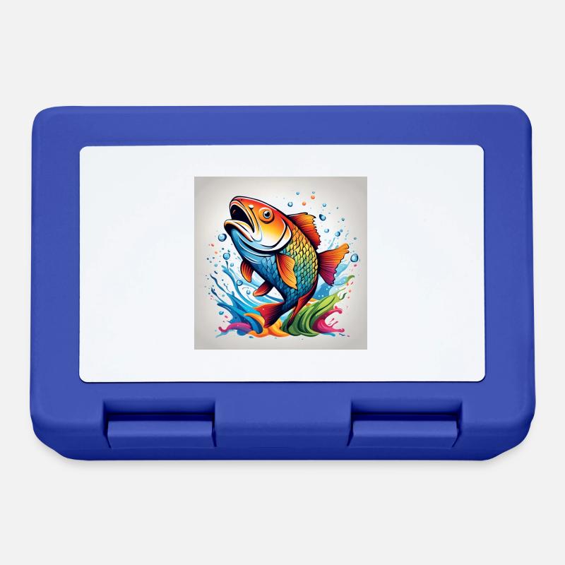 Truite Poisson Coloré - Boîte à goûter - bleu royal