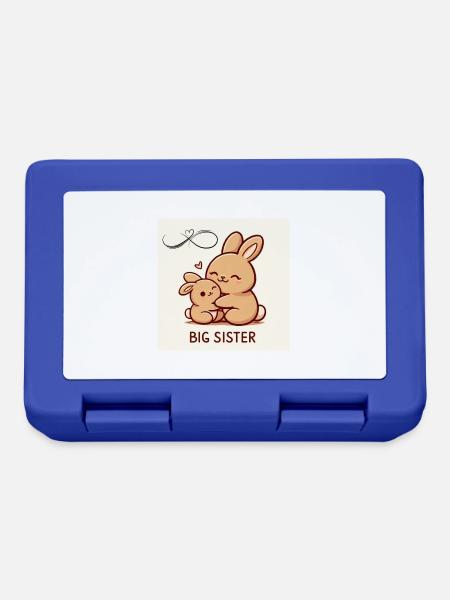 Big Sister Hase - Brotdose - Royalblau
