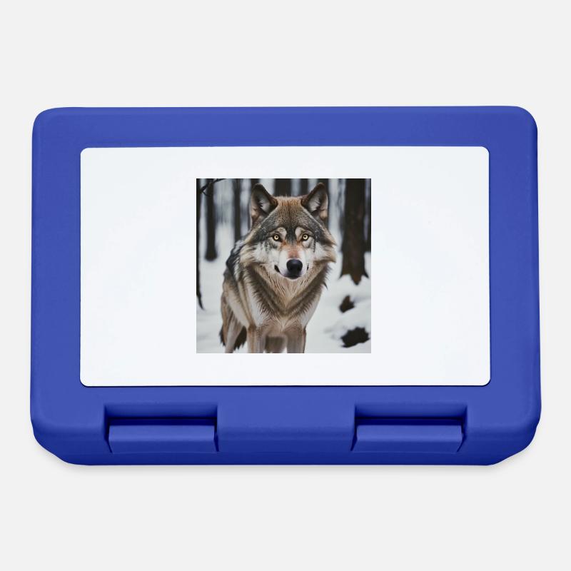 Wolf - Lunchbox - royal blue