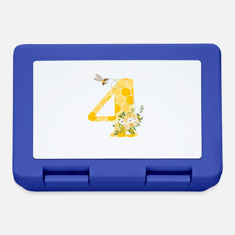 4th Anniversary Bee - Lunchbox - royal blue