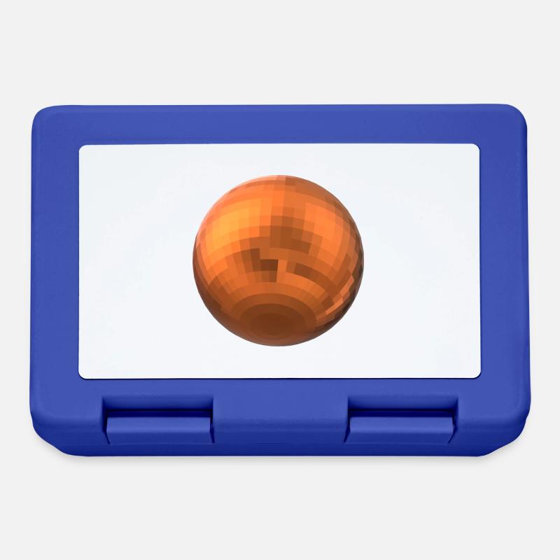 Orange Sphere - Lunchbox - royal blue