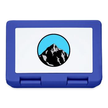 montagne - Boîte à goûter - bleu royal - Devant