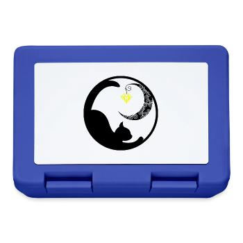Cat Moon 02 - Lunchbox - royal blue - Front