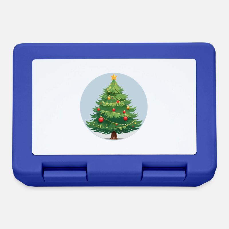 Arbre de Noël - Boîte à goûter - bleu royal