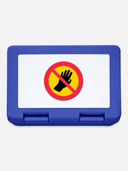 Please don't touch me - Autism - Asperger - Lunchbox - royal blue