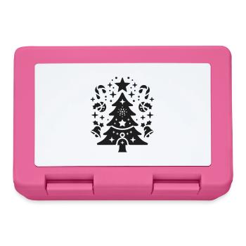 Noël - Boîte à goûter - rose - Devant