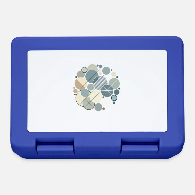 Design "Serene Shapes" - Brotdose - Royalblau