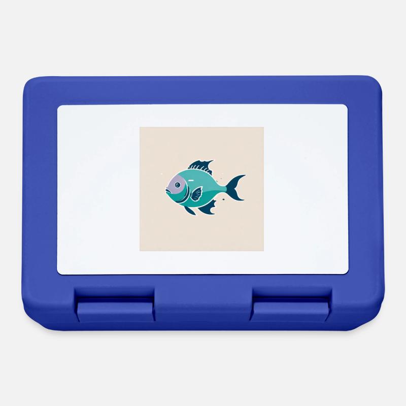 Fisch - Brotdose - Royalblau