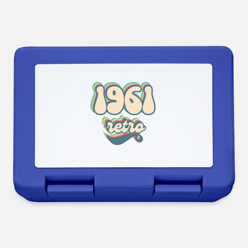 1961 Retro Geschenkidee - Brotdose - Royalblau