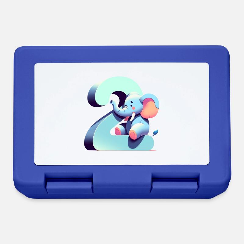 Collection créative de numéros pour enfants - Boîte à goûter - bleu royal
