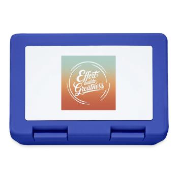Effort Builds Greatness Quote - Lunchbox - royal blue - Front