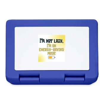 I’m Not Lazy, I’m on Energy-Saving Mode - Funny Qu - Lunchbox - royal blue - Front