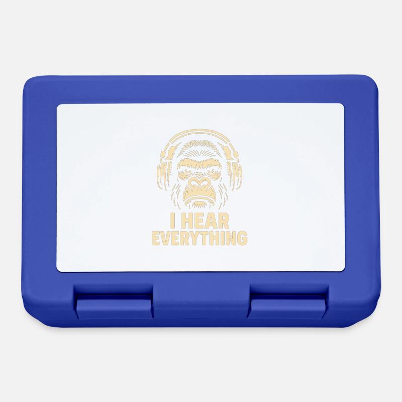 Gorilla I Hear Everything - Brotdose - Royalblau