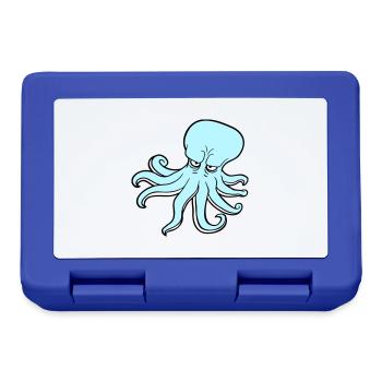 Oktopus Kraken Tintenfisch Kopffüßer Böser Blick - Brotdose - Royalblau - Vorne