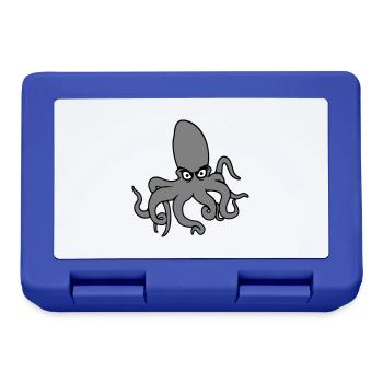 Oktopus Kraken Tintenfisch Kopffüßer böser Blick - Brotdose - Royalblau - Vorne