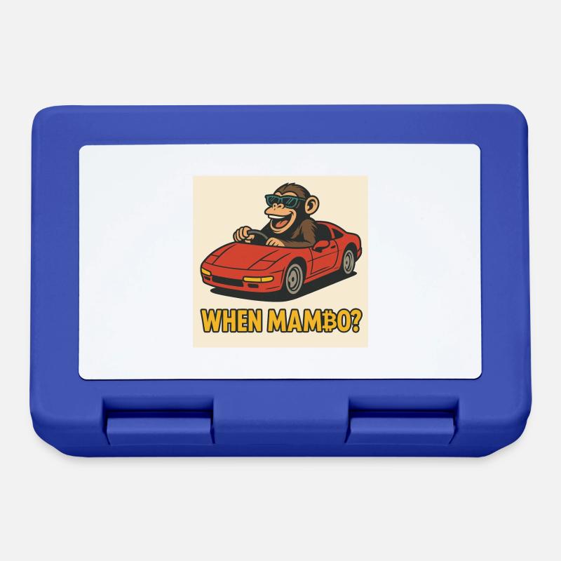 Bitcoin meets Monkey Joe - Lunchbox - royal blue