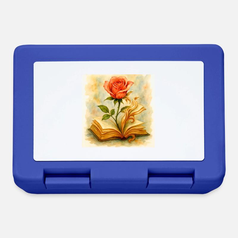 Beech and flower - Lunchbox - royal blue