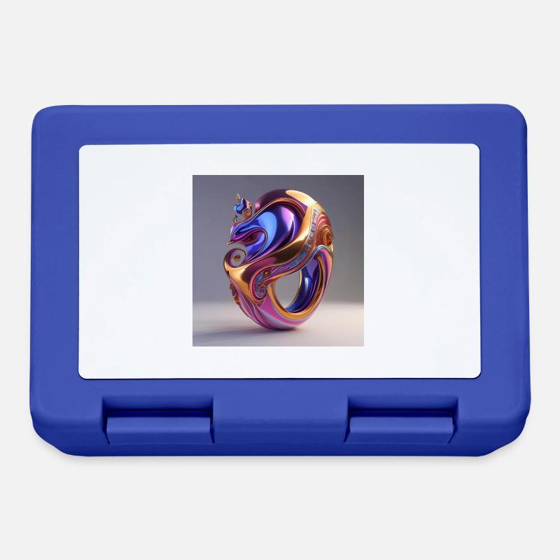 Bague d’art - Boîte à goûter - bleu royal