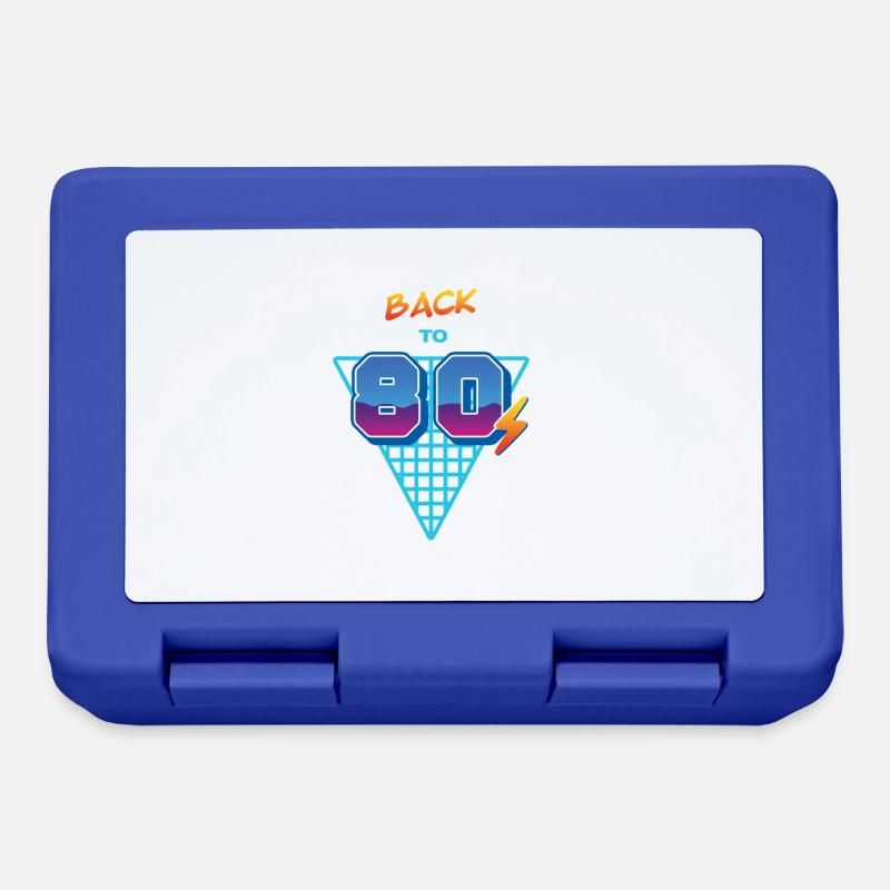 Back to the 80s – Grid - Lunchbox - royal blue