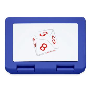 d10 - 2 colors - Brotdose - Royalblau - Vorne
