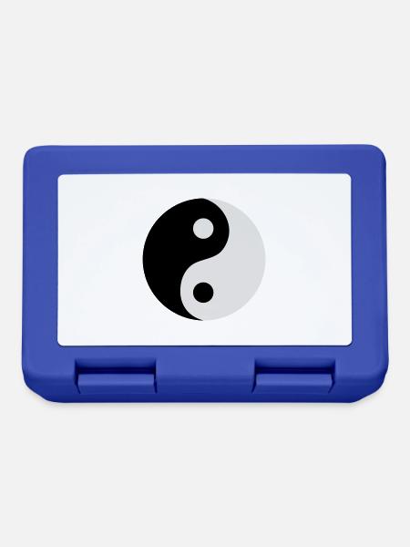 Ying und Yang - Brotdose - Royalblau