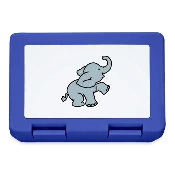 Happy Elephant (2 colors) - Lunchbox - royal blue - Front