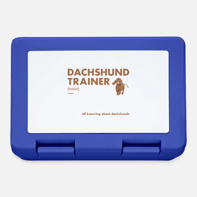 Dachshund Trainer Definiton - Brotdose - Royalblau