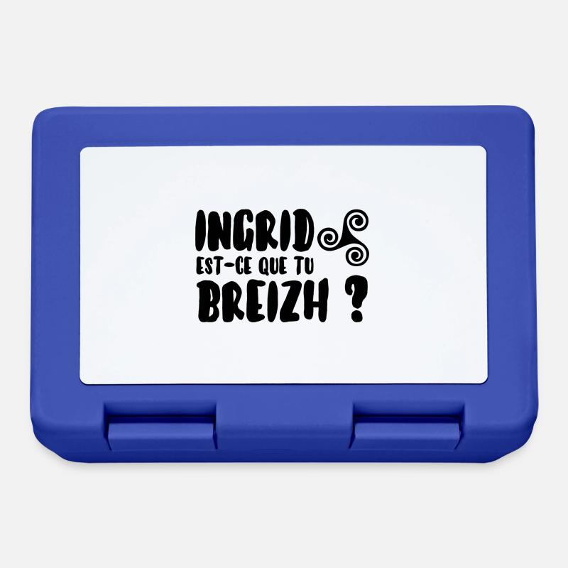 Ingrid est-ce que tu breizh? - Boîte à goûter - bleu royal