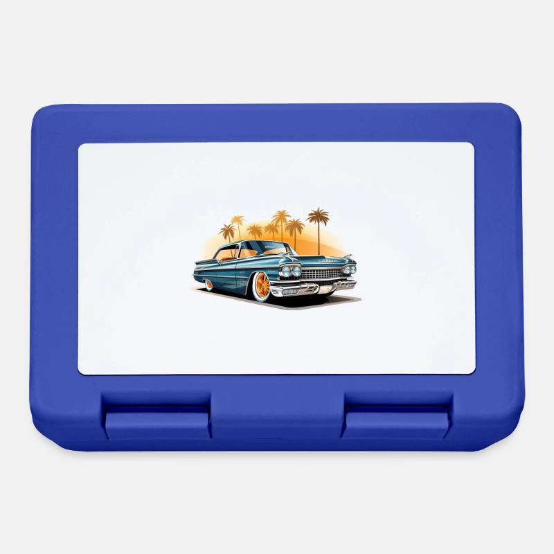 Lowrider Palm Trees - Lunchbox - royal blue