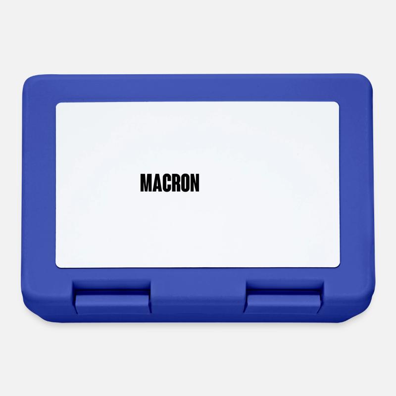 Macron la porte - Boîte à goûter - bleu royal