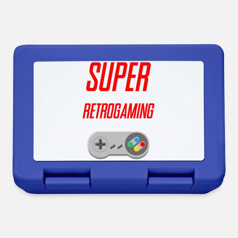 SUPER retrogaming - Brotdose - Royalblau