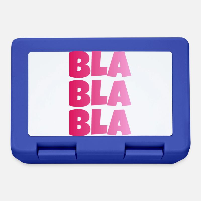 BLA BLA BLA dummes geschwaetz - Brotdose - Royalblau