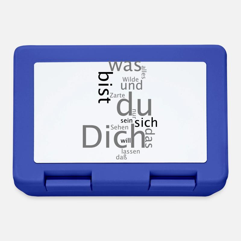 Dich Gedicht - Brotdose - Royalblau