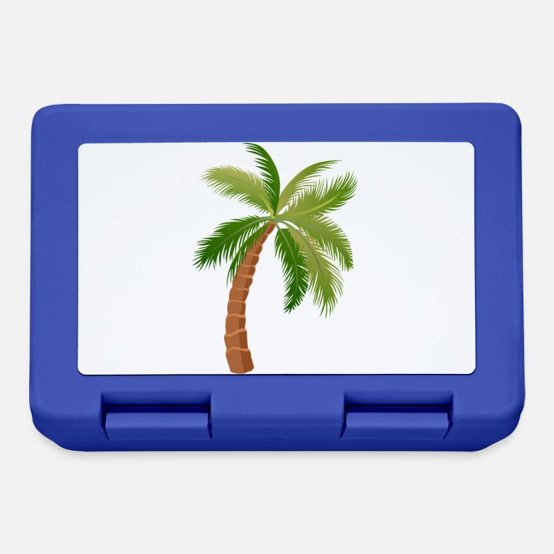 palmier arbre palmiers 1 - Boîte à goûter - bleu royal
