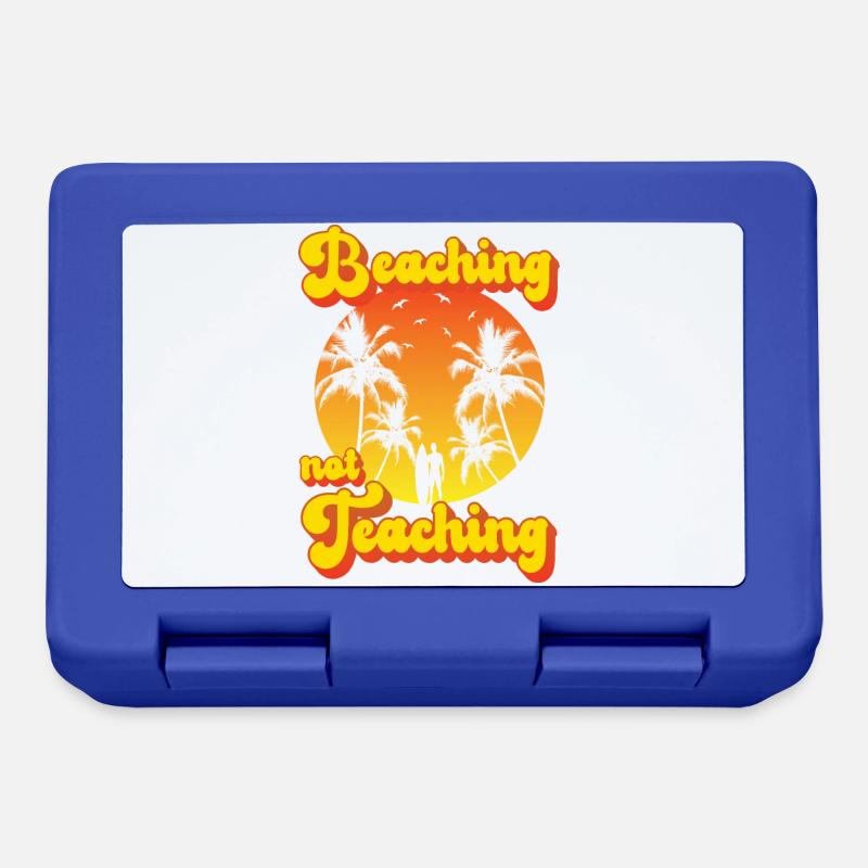 Beaching not Teaching - Brotdose - Royalblau