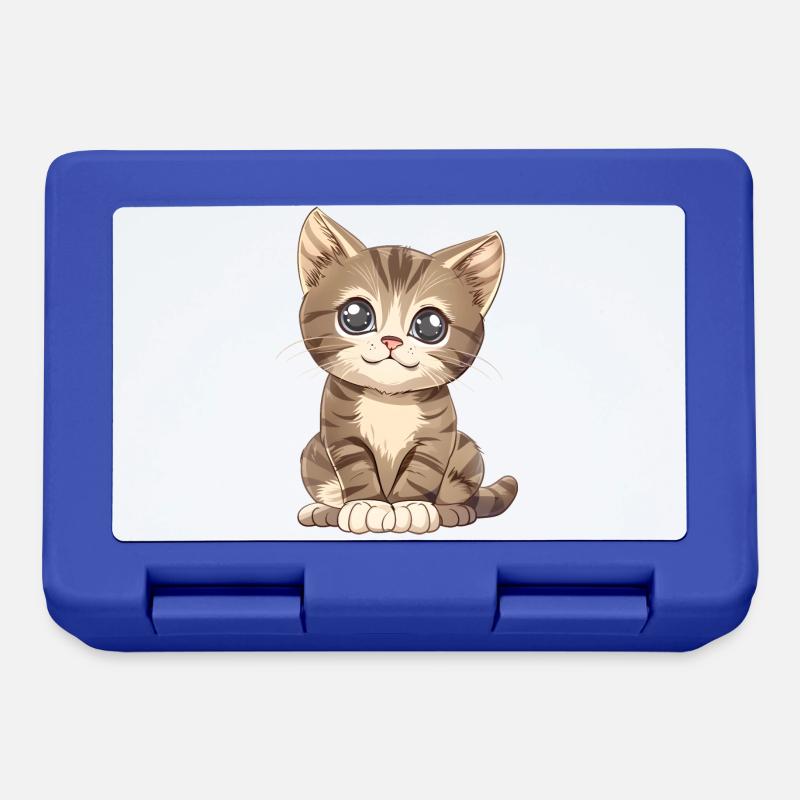 Chaton mignon - Boîte à goûter - bleu royal