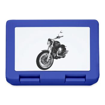 moto - Boîte à goûter - bleu royal - Devant