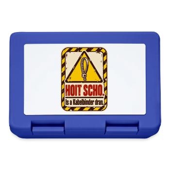 Hoit scho Kabelbinder - Brotdose - Royalblau - Vorne