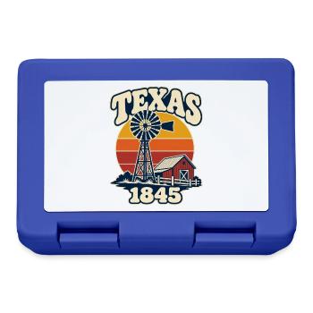 Texas Vintage Windmühle & Bauernhof 1845 - Brotdose - Royalblau - Vorne