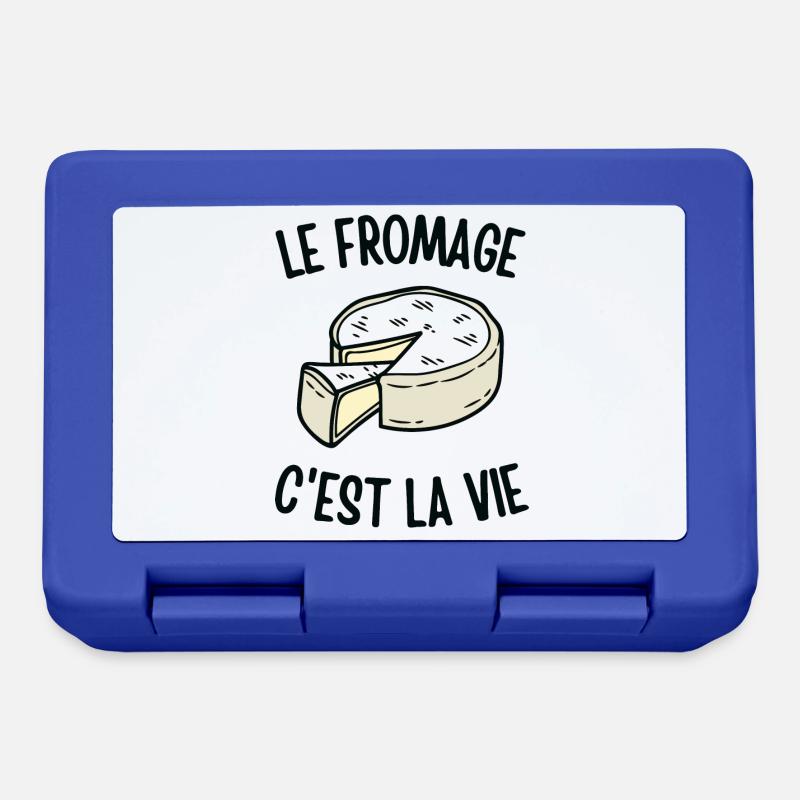 Le fromage c'est la vie - Boîte à goûter - bleu royal