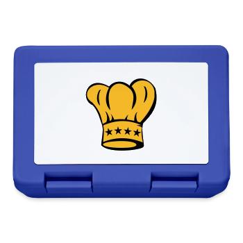 Star Chef - Cuisinier - cuire - chapeau de chef - Boîte à goûter - bleu royal - Devant