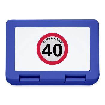 40 - Brotdose - Royalblau - Vorne