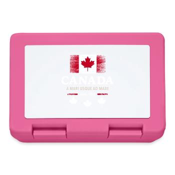 Canada Canada America maple leaf flag flag - Lunchbox - pink - Front